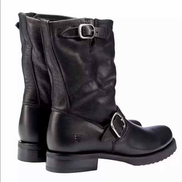 Frye Veronica Shortye Black Boots #6B - Picture 3 of 11